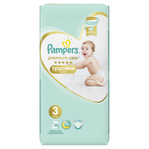 Трусики Pampers Premium Care 3 (6-11 кг), 48 шт