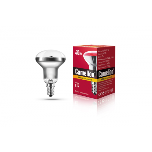 Лампа накаливания Camelion зеркальная 40W R50 E14