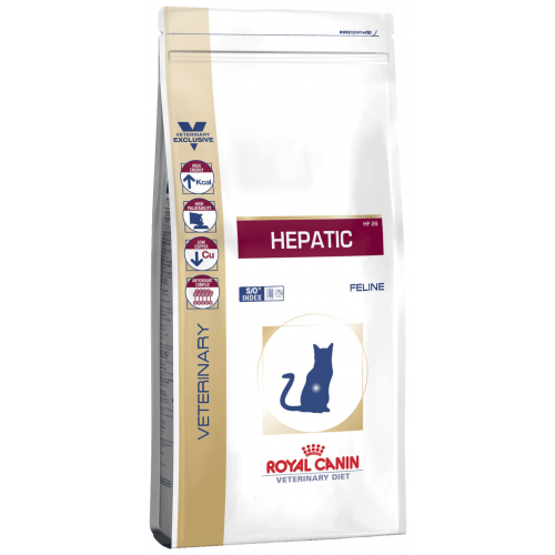 Сухой корм для кошек ROYAL CANIN Hepatic, при заболеваниях печени, мясо, 0,5кг