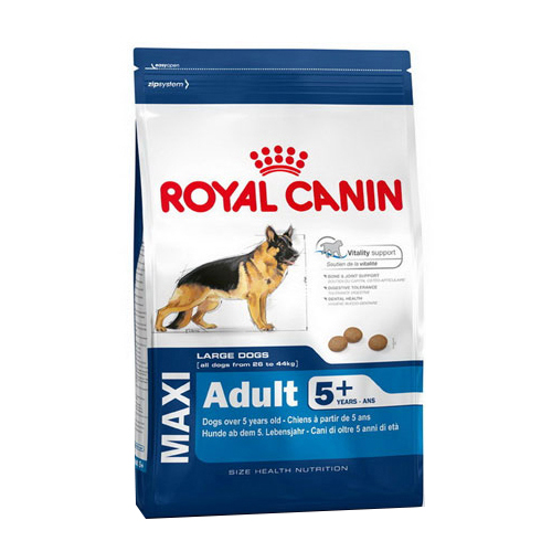 Сухой корм для собак ROYAL CANIN Adult 5+ Maxi, рис, птица, 15кг