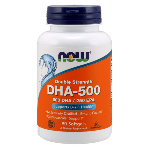 NOW DHA - 500 (500 DHA/250 EPA) (90 капсул) - ненасыщенные жирные кислоты