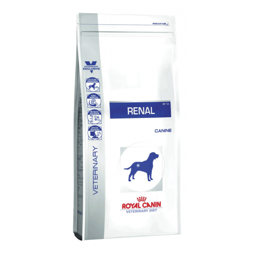 Сухой корм для собак ROYAL CANIN Renal RF14 Adult, птица, 2кг