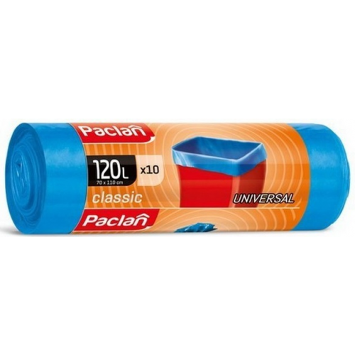 Мешок для мусора Paclan синий CLASSIC 120 л 10 шт