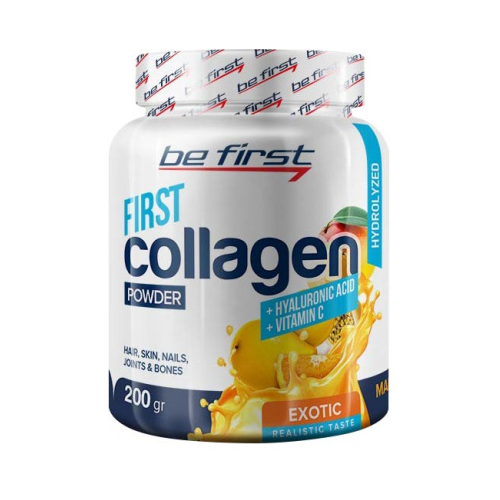 Be First Collagen + Hyaluronic acid + Vitamin C 200g (200 г), Экзотический