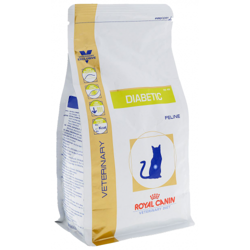 Сухой корм для кошек ROYAL CANIN Veterinary Diet Diabetic, при диабете, птица, 0,4кг