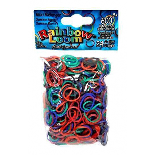 Плетение из резинок Rainbow Loom Разное настроение Хамелеон 24 и 600 резиночек