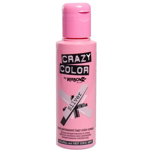 Краска для волос Renbow Crazy Color Semi-Permanent Hair Color Cream 27 Silver 100 мл