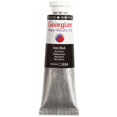 Масляная водорастворимая краска Daler Rowney Georgian кость жженая 37 мл