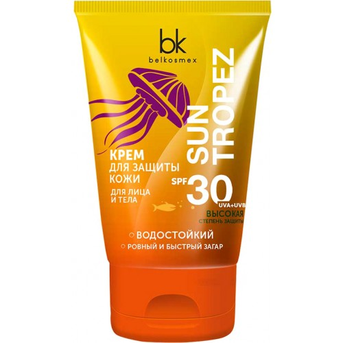 Крем для защиты кожи лица и тела SPF30 BelKosmex Sun Tropez 120 г