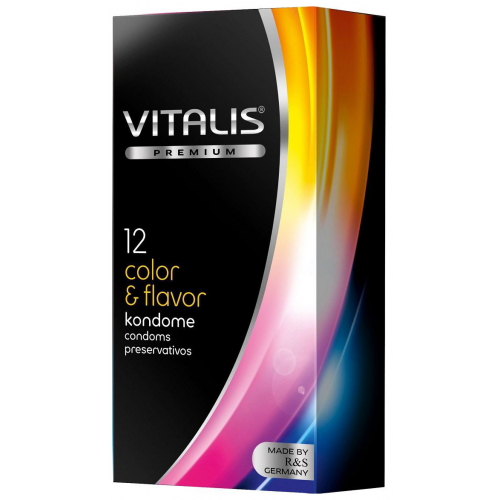 Презервативы Vitalis premium Color flavor 12 шт