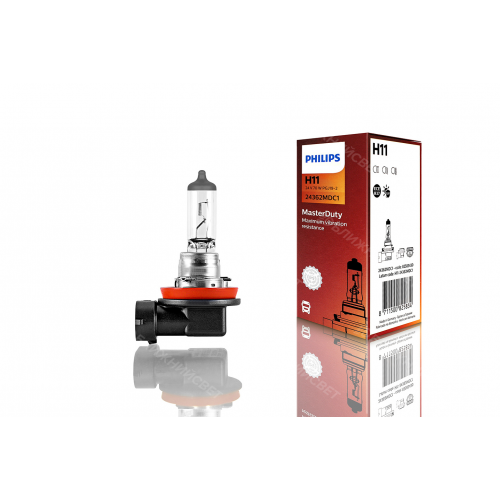 Лампа Галогенная H11 24v 70w Pgj19-2 Masterlife Philips арт. 24362MLC1