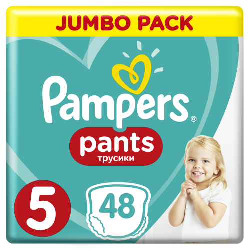 Подгузники-трусики Pampers Pants 5 (12-17 кг), 48 шт