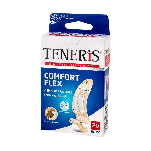 Пластырь Teneris Comfort Flex бактерицидный на полимерной основе 20 шт
