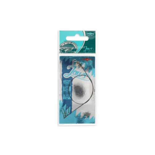 Поводок вольфрамовый Mikado Jaws Medium 15 см/15 кг, 2 шт