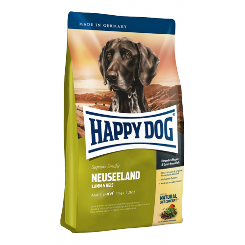 Сухой корм для собак Happy Dog Supreme Sensible Neuseeland, ягненок,рис, 1кг