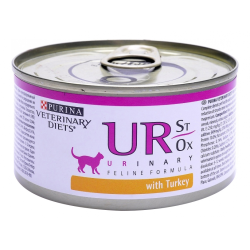 Консервы для кошек Pro Plan Veterinary Diets UR Urinary, индейка, 195г
