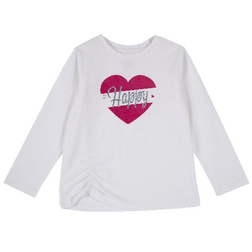 Лонгслив Chicco для девочек р.98 цв.белый