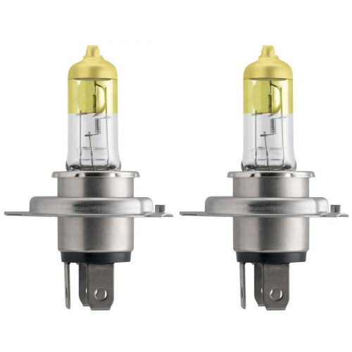 Комплект Галогенных Ламп 2шт H4 12v 60/55w P43t Colorvision Yellow Philips