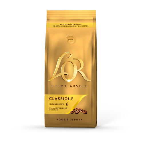 Кофе зерновой L`OR crema absolu classique
