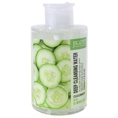 Мицеллярная вода Jigott Deep Cleansing Water Cucumber 530 мл
