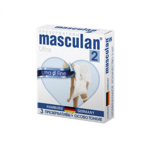 Презервативы Masculan 2 Ultra особо тонкие 3 шт
