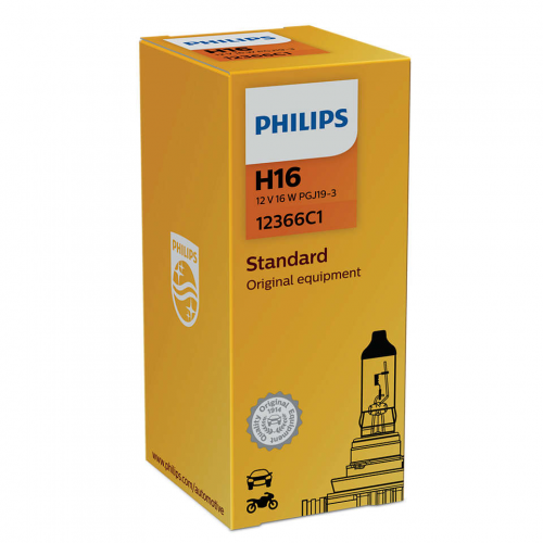 Лампа Галогенная H16 12v 19w Pgj19-3 Philips арт. 12366C1