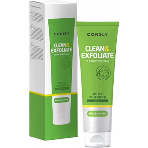 Пенка для умывания Consly AHA-BHA-PHA Cleansing Foam Clean and Exfoliate