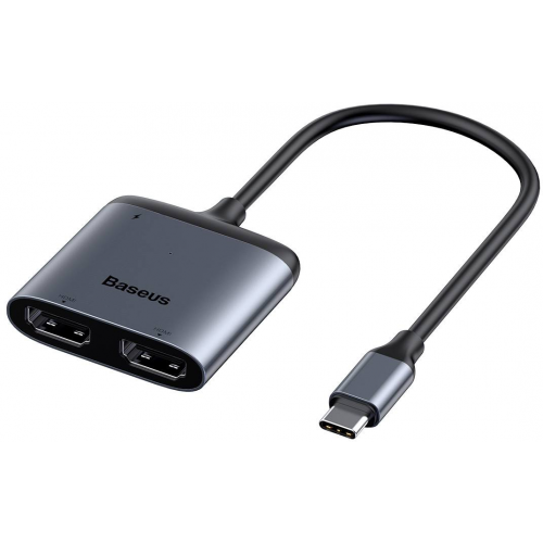 USB-концентратор Baseus Enjoyment Series USB-C to PD/2xHDMI CAHUB-I0G Deep Grey
