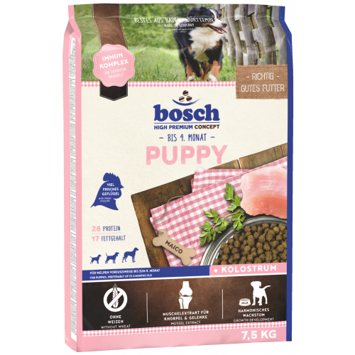 Сухой корм для щенков Bosch Puppy, домашняя птица, 7,5кг