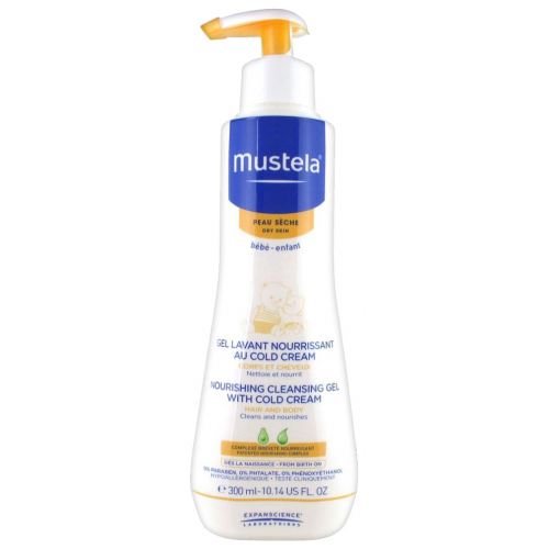 Гель питательный для купания Mustela bebe с кольд кремом 300 мл
