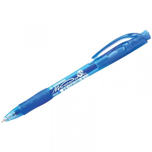 Ручка шариковая Stabilo Maraphon 318, автомат синяя, 1 мм, 1 шт