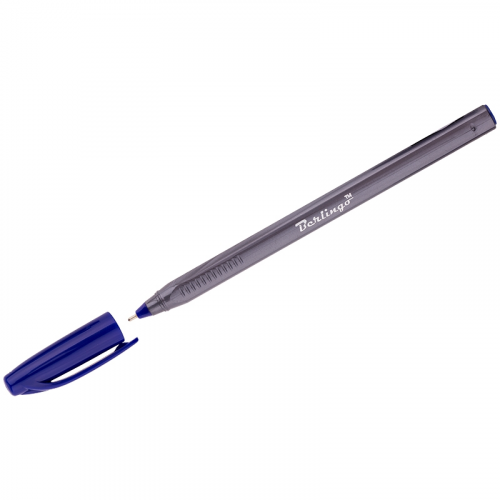 Ручка шариковая Berlingo Triangle Silver CBp_10792, синяя, 1 мм, 1 шт