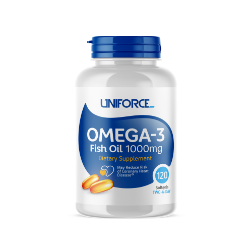 Uniforce Omega-3 1000 мг, 120 капс, вкус: нейтральный