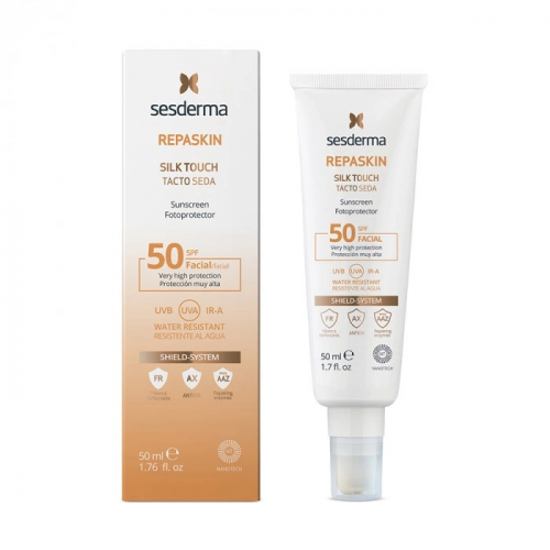 Солнцезащитное средство для лица Sesderma REPASKIN SILK TOUCH Facial Sunscreen SPF50, 50мл