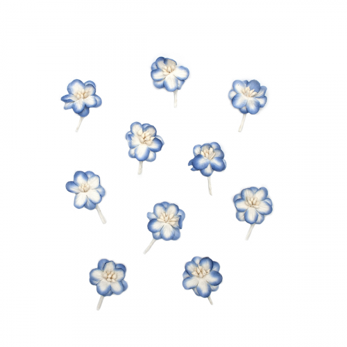 SCB3002 Набор цветки вишни из бумаги, упак./10 шт. (15 белый/синий)