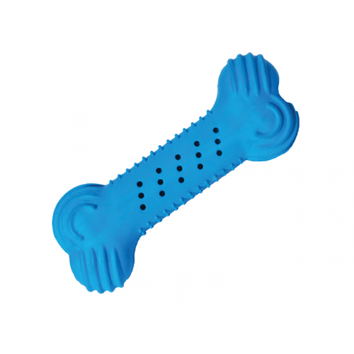 Жевательная игрушка для собак Rosewood Cooling Кость, охлаждающая, синяя, 14 см