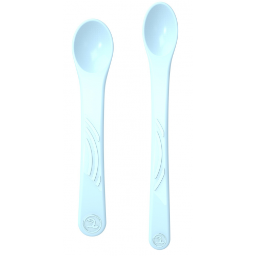 Ложки для кормления Twistshake Feeding Spoon Pastel Blue, 2 штуки