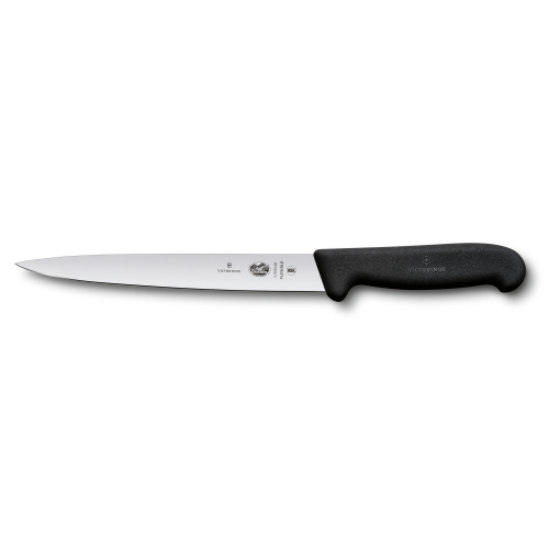 Нож Victorinox филейный, лезвие 20 см, черный