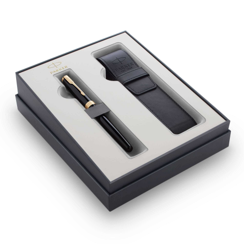 Подарочный набор Parker Sonnet с перьевой ручкой и чехлом Black GT, перо M 2121710