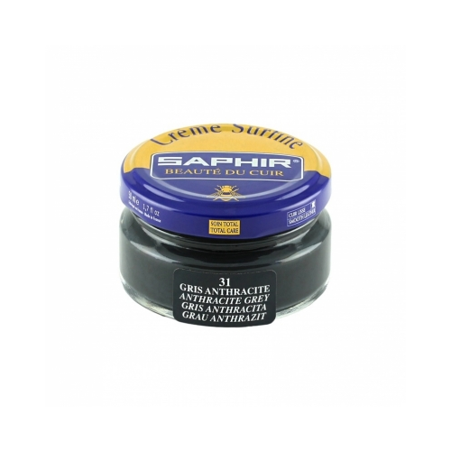 Крем для обуви SAPHIR Creme Surfine серый антрацид 50 мл