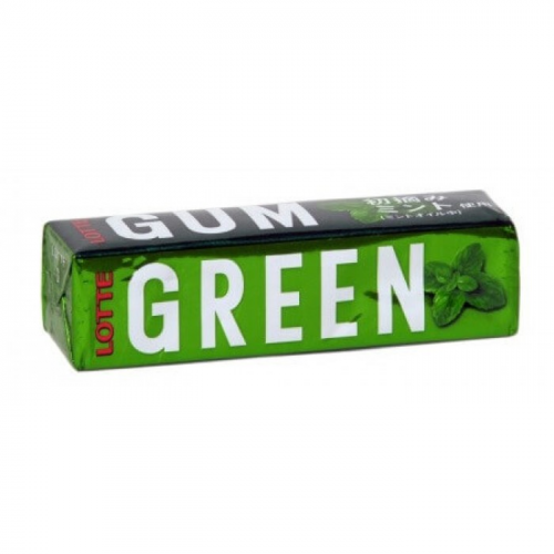 Жевательная резинка Lotte Green Gum, 19,1 г ,Япония