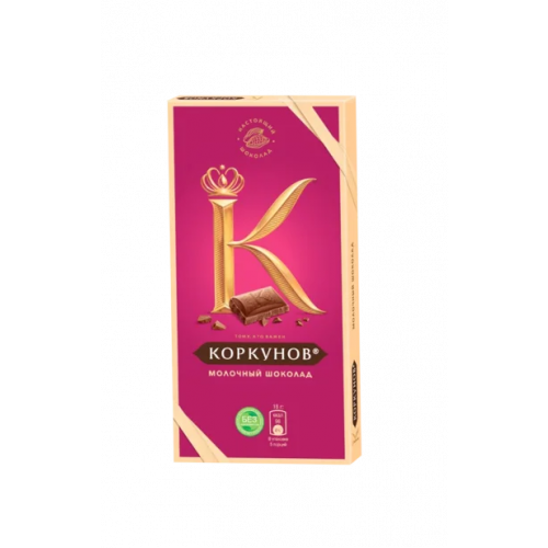 Шоколад молочный Коркунов классический 90 г