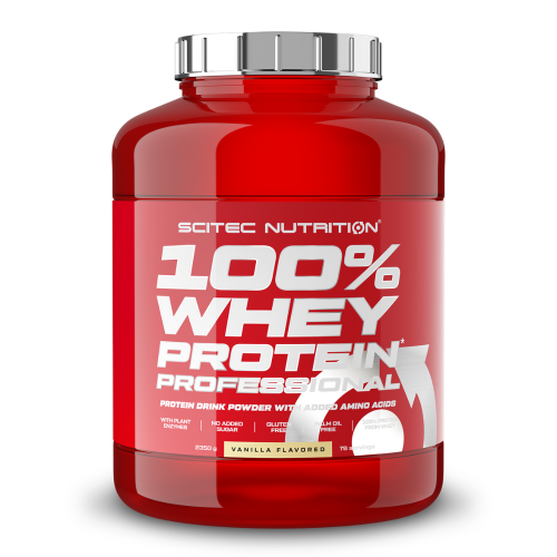 Протеин Scitec Nutrition 100% Whey Protein Professional 2350 г, ваниль