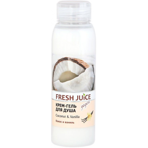 Крем-гель для душа Fresh Juice Coconut & Vanilla 300 мл