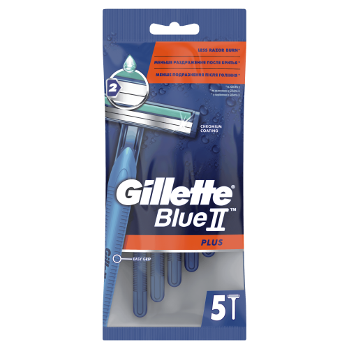 Одноразовая мужская бритва Gillette Blue2 Plus 5 шт