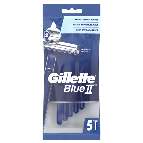 Одноразовая мужская бритва Gillette Blue2 5 шт