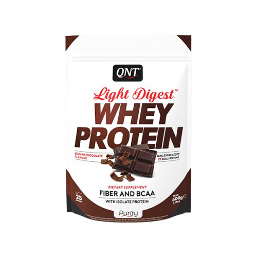 Протеин QNT Whey Protein Light Digest, 500 г, belgian chocolate