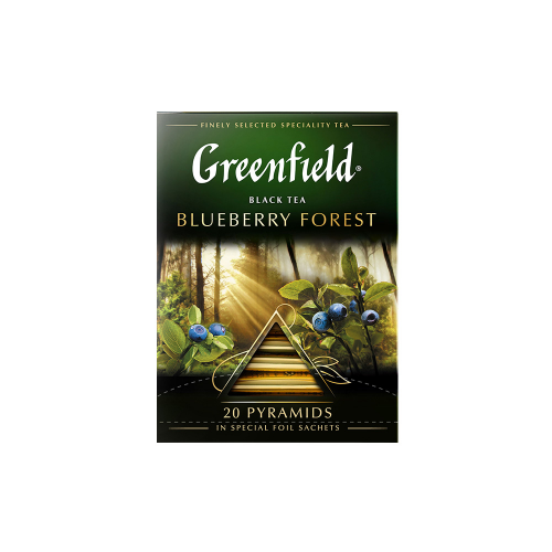 Чай черный в пирамидках Greenfield Blueberry Forest 20 пакетиков