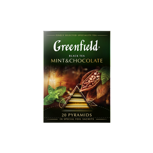 Чай черный в пирамидках Greenfield Mint & Chocolate 20 пакетиков