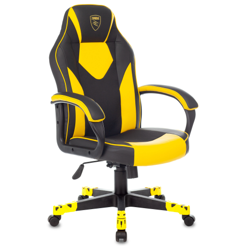Игровое кресло Бюрократ Zombie GAME 17 (Black/Yellow)